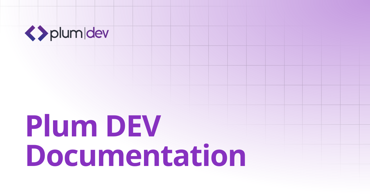 Plum DEV Documentation