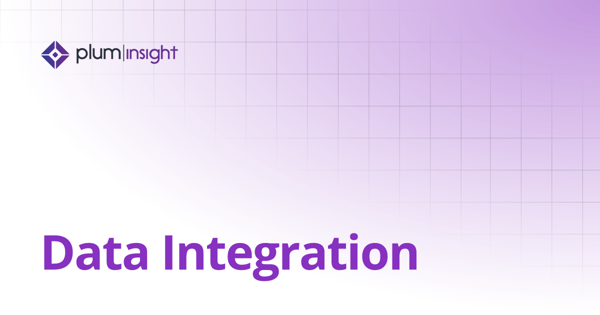 Data Integration | Plum Insight Documentation