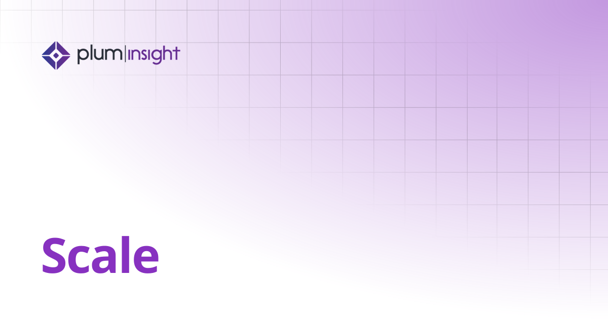 Scale | Plum Insight Documentation