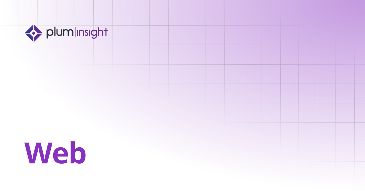 Web | Plum Insight Documentation